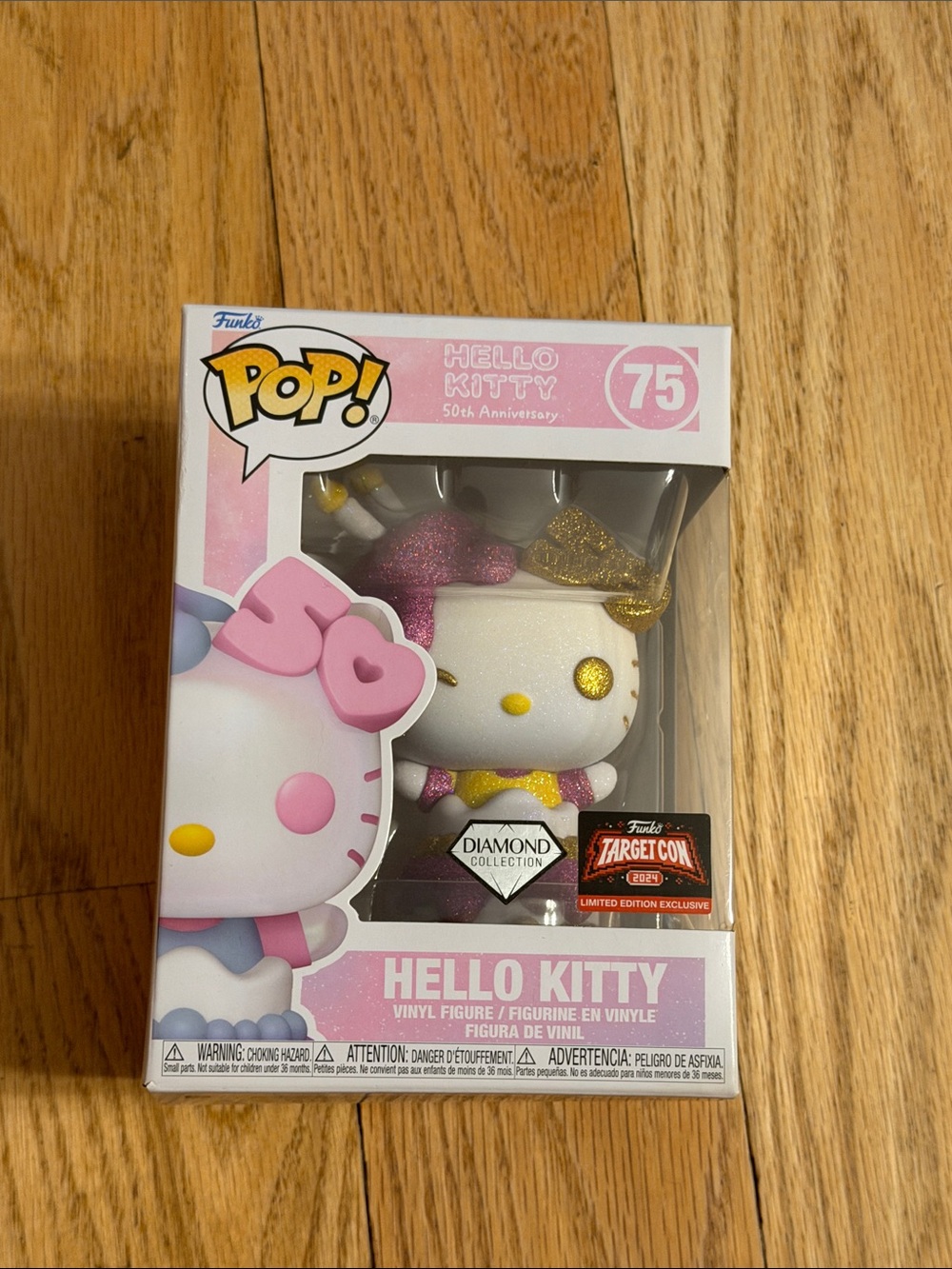 Funko Hello Kitty Diamond Collection - Pink & Gold Glitter